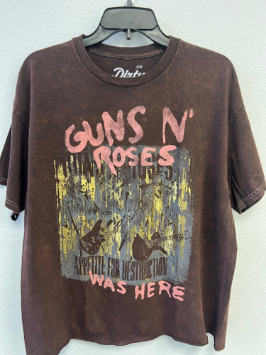 Guns N Roses Three Skeletons Unisex Tee w/Foil Accents