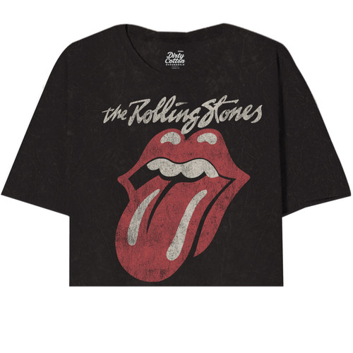 The Rolling Stones Classic Lick Unisex Cut Hem Tee