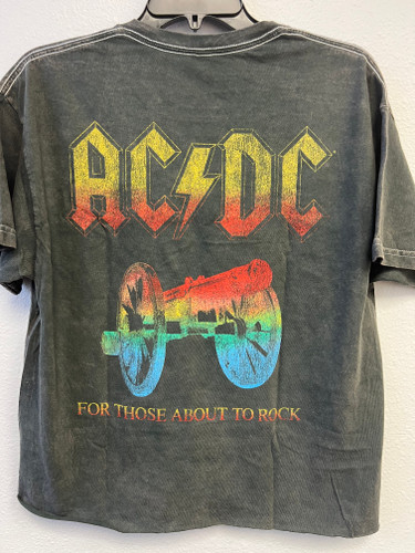 AC/DC Cannon Fodder Unisex Cut Hem Tee