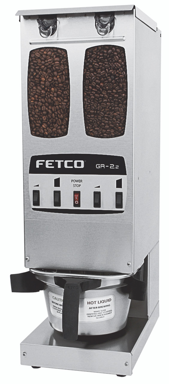Fetco GR2.2 G02012 Dual Hopper 10 lb. 4-Batch Coffee Grinder - 120V