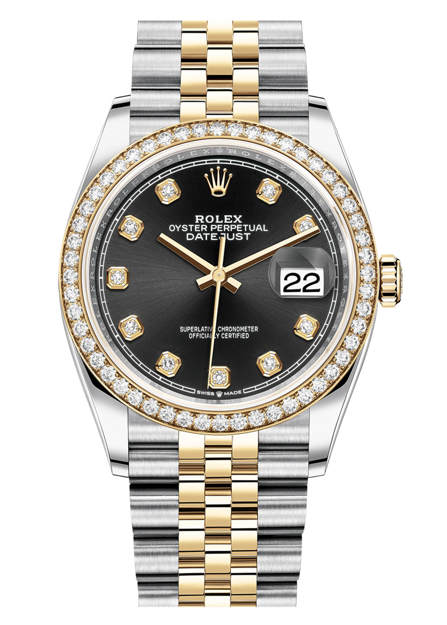 rolex datejust 36mm two tone