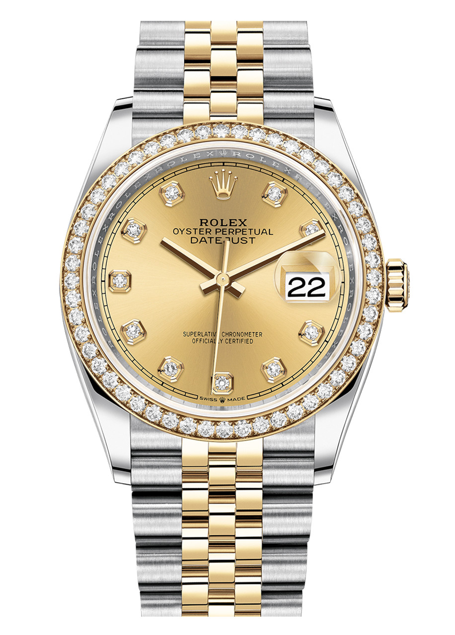 Rolex datejust store 36 diamond bezel