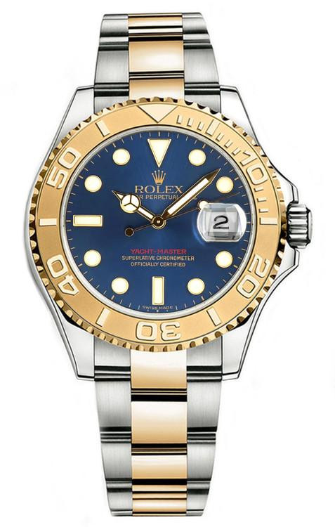 Rolex Yacht-Master Two-Tone 16623 Pre-Owned Blue