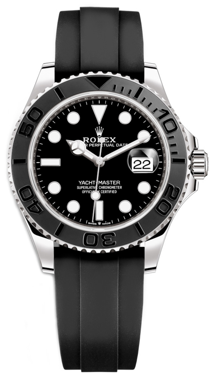 white gold rolex yacht master