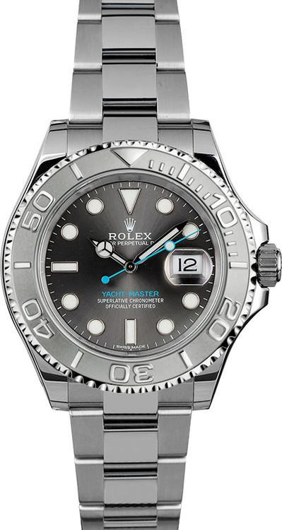 Rolex Yacht-Master 40mm Steel 116622 Rhodium Dial Pre-Owned