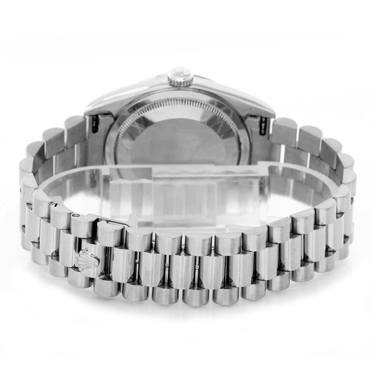 Rolex White Gold President 36mm Factory Silver Anniversary