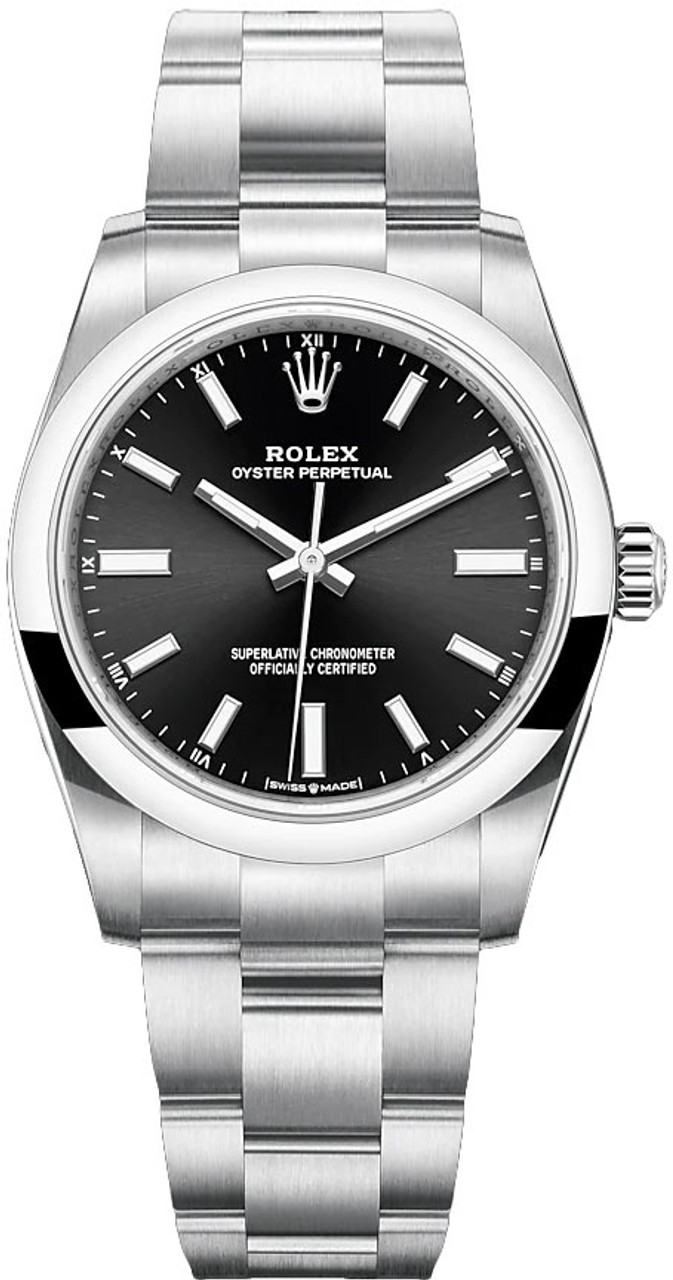 Identificere motivet drivende Rolex Oyster Perpetual 34mm 124200B - Luxury Of Watches