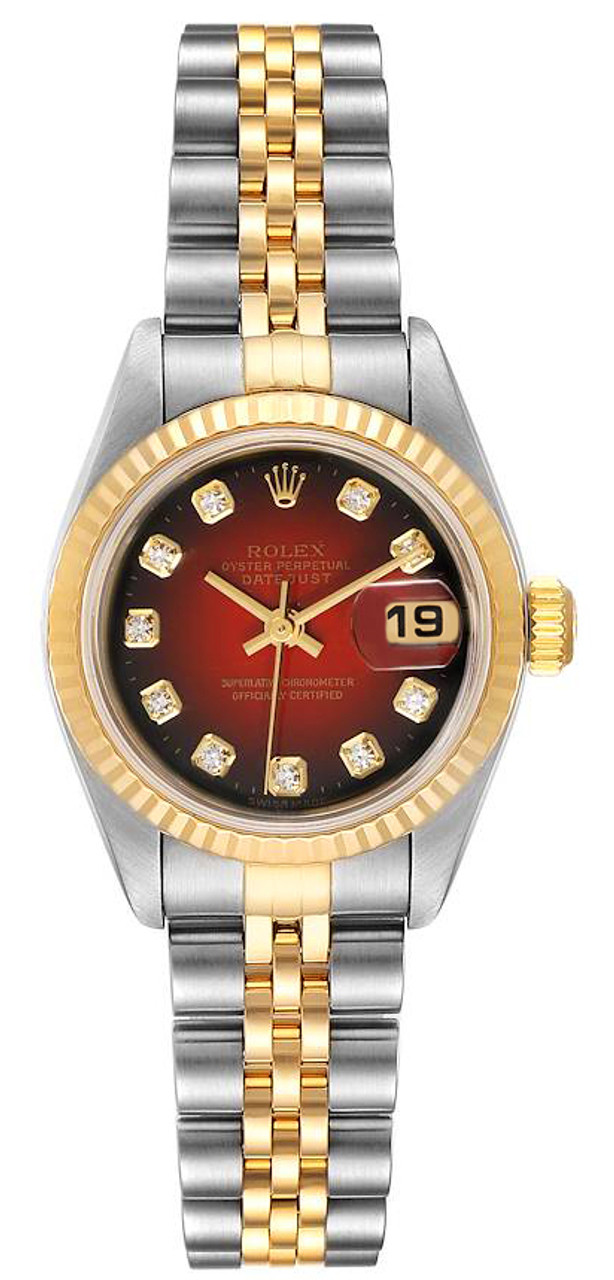 Rolex oyster perpetual on sale datejust red face