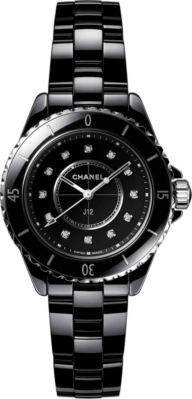 Chanel J12 Quartz 33mm White Ceramic Women's Watch H5698