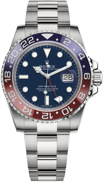 オーダー品ROLEX GMTマスター2 116710 バケットダイヤベゼルペプシ Rolex GMT-Master II Pepsi Stainless Steel Blue Dial 116710