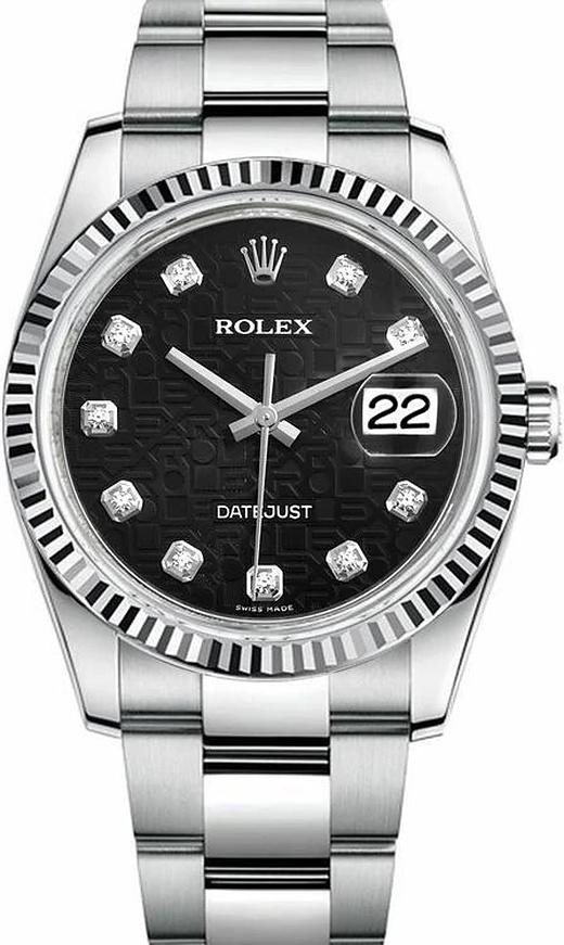 Rolex Datejust 178384 Black Roman Jubilee Watch