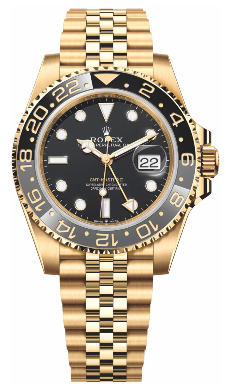 Rolex GMT Master II Yellow Gold 126718 GRNR