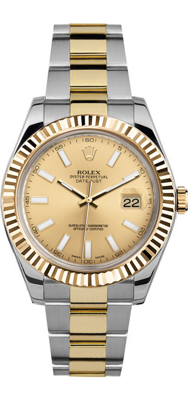 Rolex 41mm Datejust II 116333 Champaign