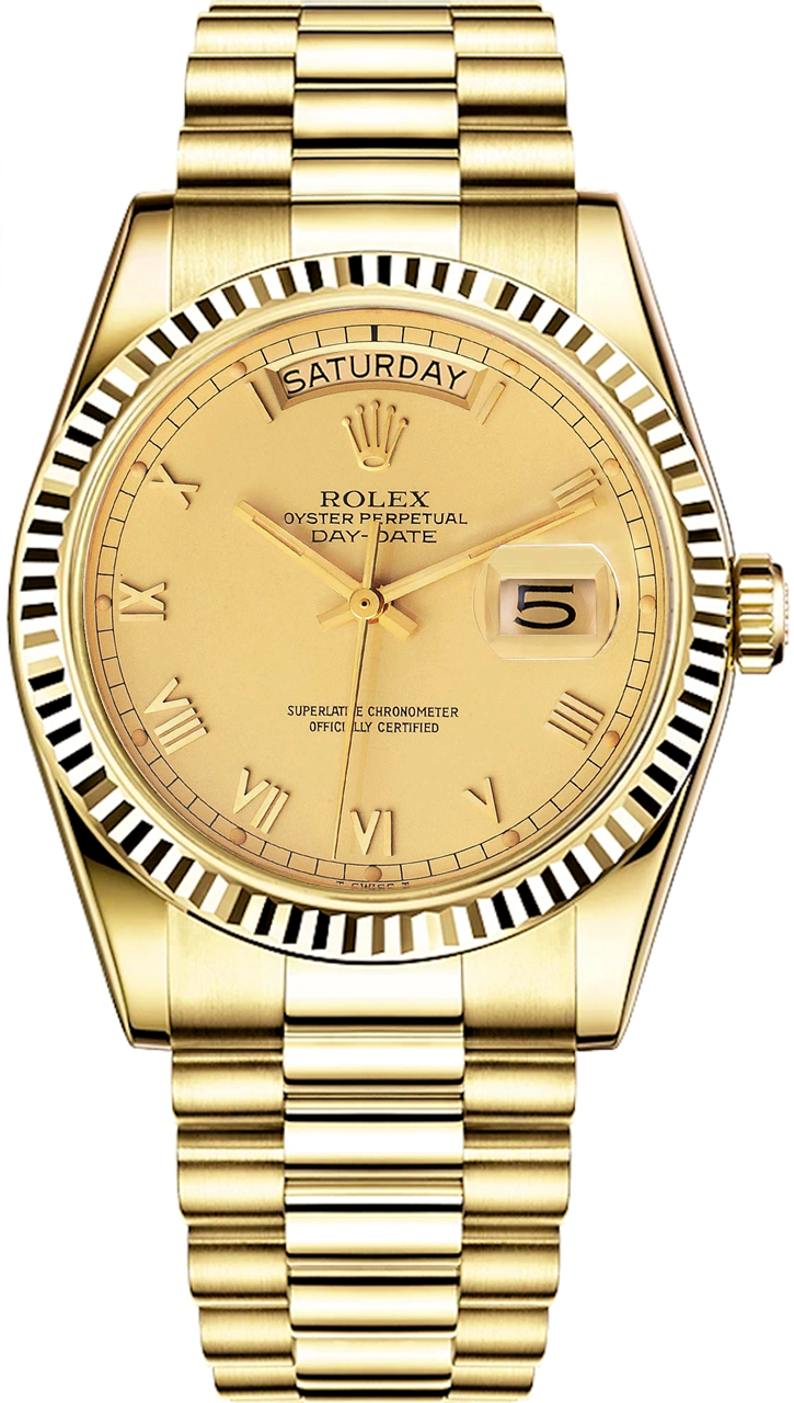 Rolex President Day-Date Yellow Gold Watch