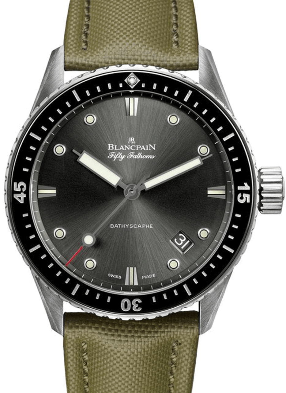 New Blancpain Fifty Fathoms Bathyscaphe Blue Dial Men's Watch  5000-0240-O52A | eBay