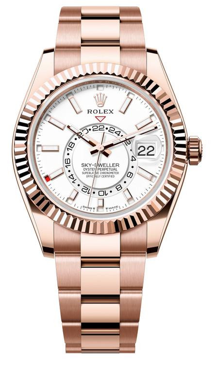 Rolex Rose Gold Sky Dweller Rolex 336935 White