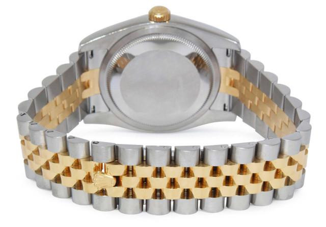 Rolex New Style Datejust Two Tone Factory Chocolate Floral 116233