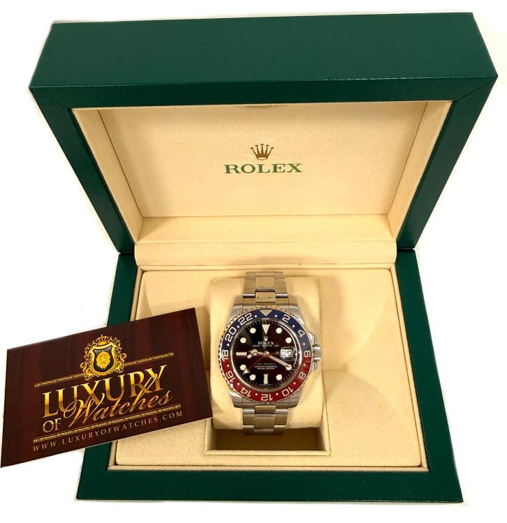 Rolex GMT-Master II Pepsi Custom Ceramic Blue/Red Bezel 116710