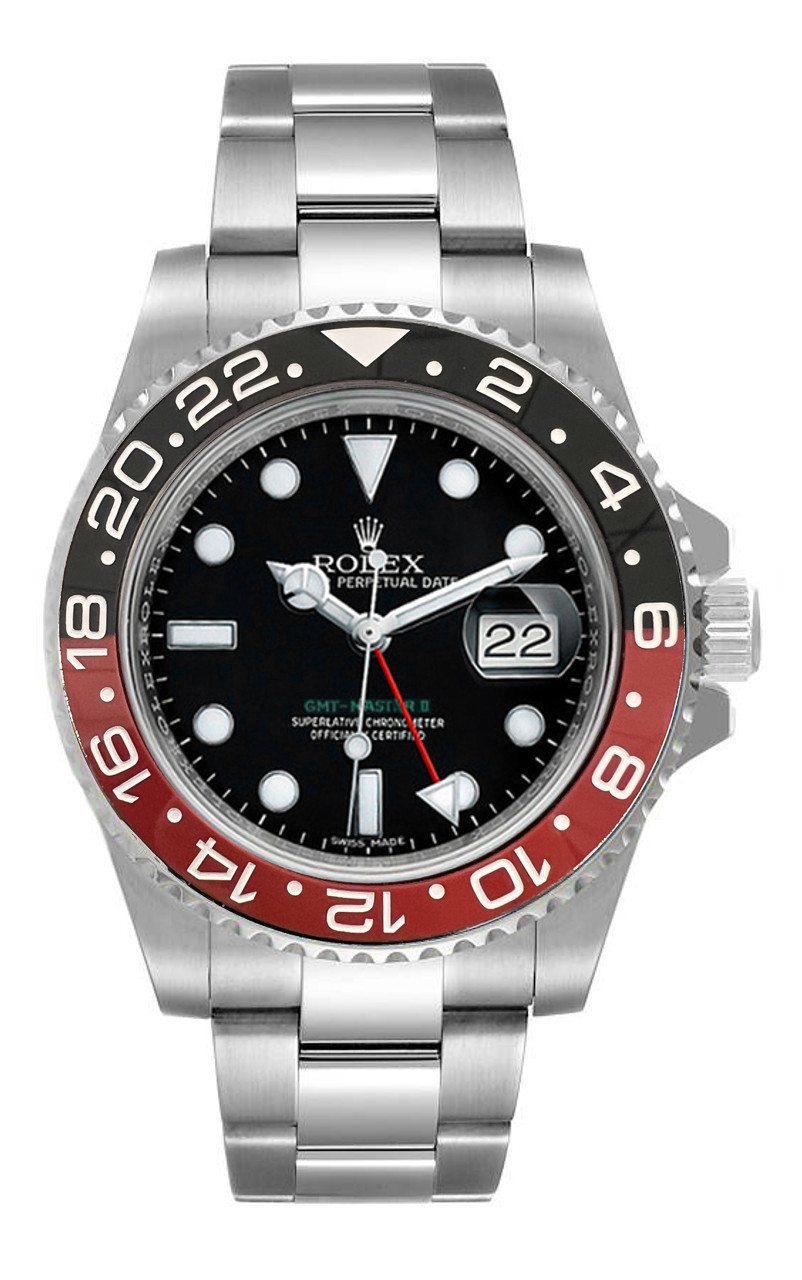 Rolex black shop red