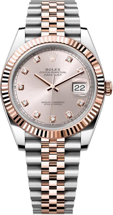 Rolex Datejust 41mm Everose Steel 126331 SDFJ - Luxury of Watches