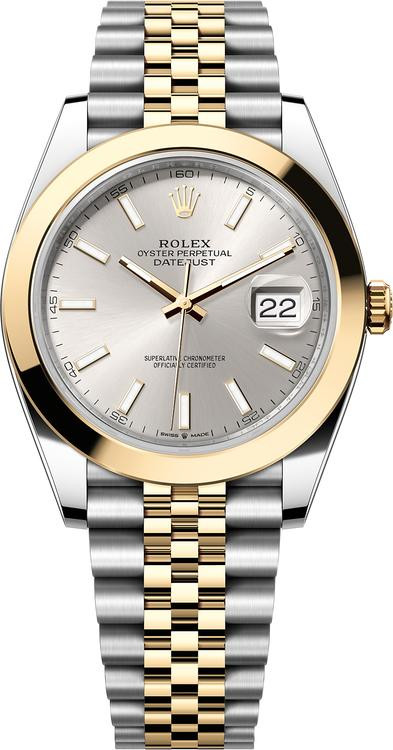 Rolex Datejust 41mm 126303SISJ – Yellow Gold & Steel, Silver Dial