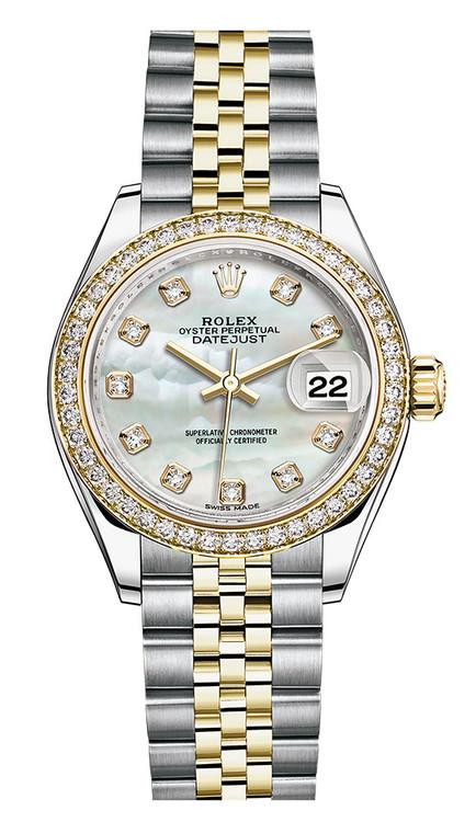 Rolex Lady Datejust 28mm Diamond Bezel Two-Tone 279383 MOPDDJ