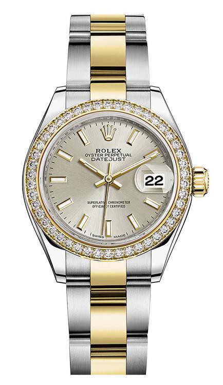Rolex 28mm Lady Datejust 279383 – Two-Tone with Diamond Bezel