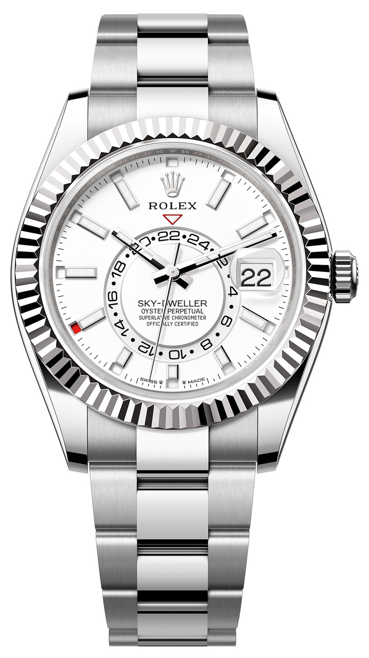 Rolex Stainless Steel Sky Dweller 336934 White