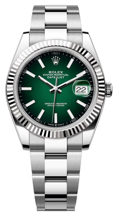 Rolex Rolex Datejust 41mm Stainless Steel 126334-0033 Green Ombre