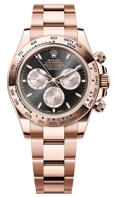 Rolex Rose Gold Daytona 126505-0001 Black and Sundust