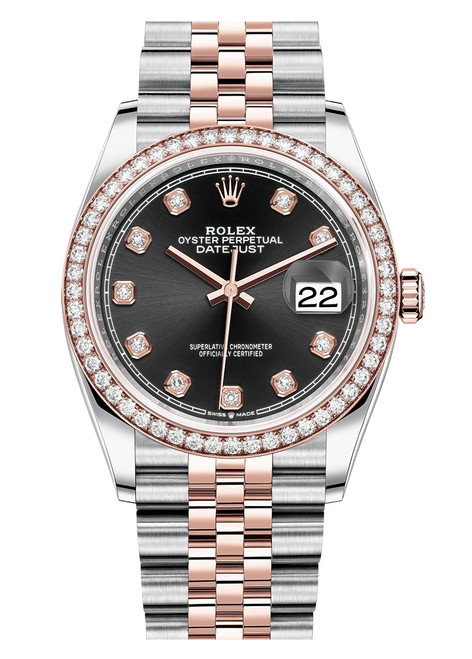 Rolex Datejust 36mm Two Tone Diamond Bezel 126281BDJ