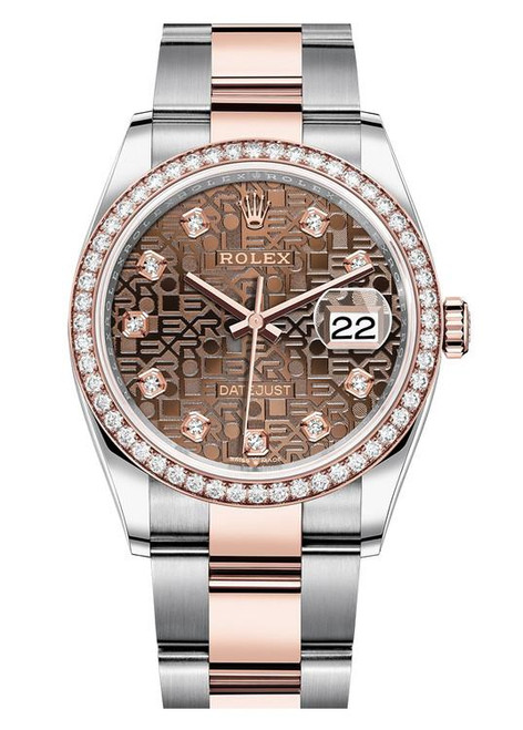 Rolex Datejust 36mm Two Tone Diamond Bezel 126281BDJO Rolex Datejust 36mm Two Tone Diamond Bezel 126281BDJO