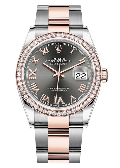 Rolex Datejust 36mm Two Tone Diamond Bezel 126281BRDO Rolex Datejust 36mm Two Tone Diamond Bezel 126281BRDO