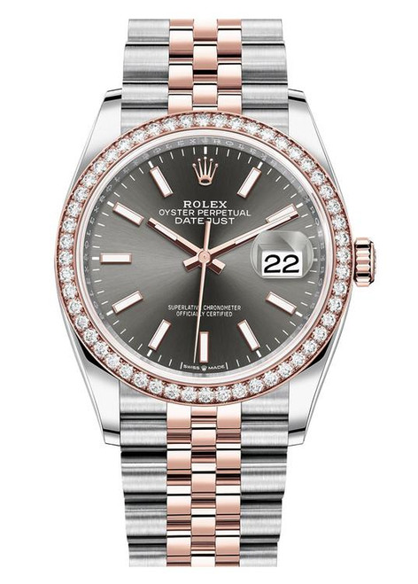 Rolex Datejust 36mm Two Tone Diamond Bezel 126281BXJ