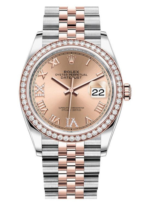 Rolex Datejust 36mm Two Tone Diamond Bezel 126281CRDJ