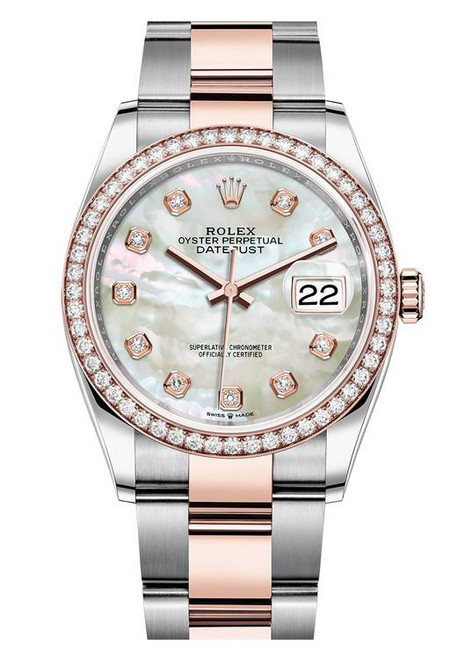 Rolex Datejust 36mm Two Tone Diamond Bezel 126281MOPDO Rolex Datejust 36mm Two Tone Diamond Bezel 126281MOPDO