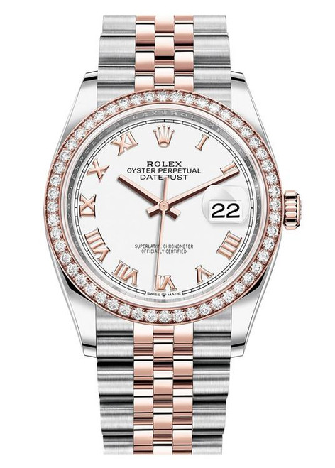 Rolex Datejust 36mm Two Tone Diamond Bezel 126281WRJ Rolex Datejust 36mm Two Tone Diamond Bezel 126281WRJ