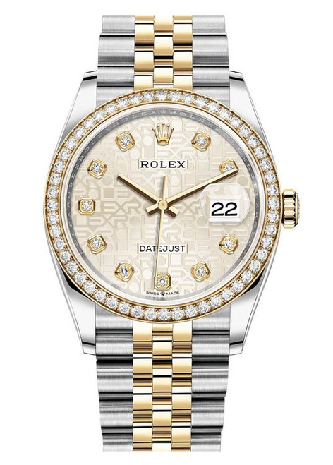 Rolex Datejust 36mm Two Tone Diamond Bezel 126283SDJJ