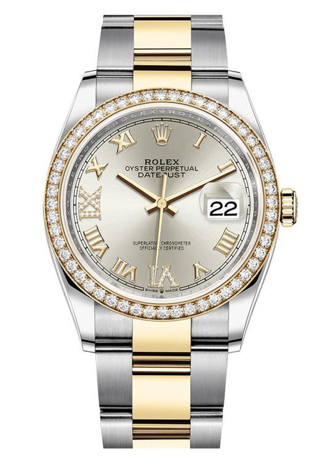 Rolex Datejust 36mm Two Tone Diamond Bezel 126283SRDO