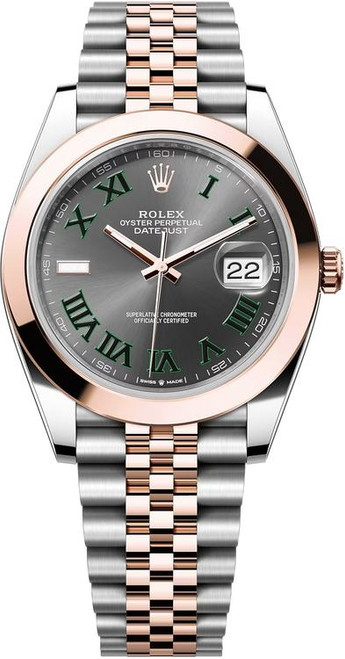 Rolex Datejust 41mm Everose Gold and Steel 126301 GRJ