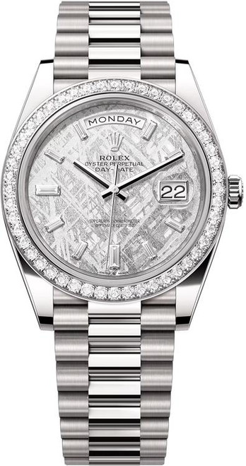 Rolex White Gold President Day Date 40 228349RBR Meteorite Rolex White Gold President Day Date 40 228349RBR Meteorite