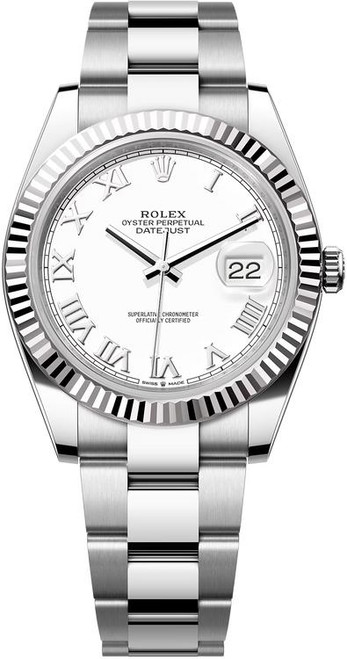 Rolex Datejust 41mm Stainless Steel 126334 WRO White
