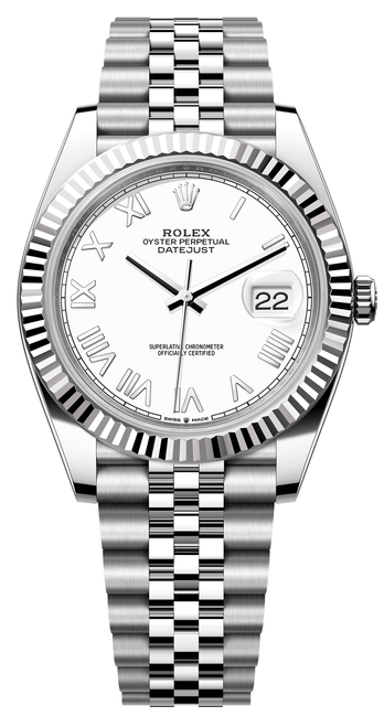 Rolex Datejust 41mm Stainless Steel 126334-0036 White