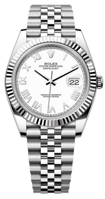 Rolex Datejust 41mm Stainless Steel 126334-0036 White