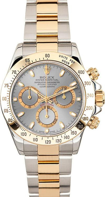 Rolex Pre-Owned Yellow Gold Daytona 116523 Grey