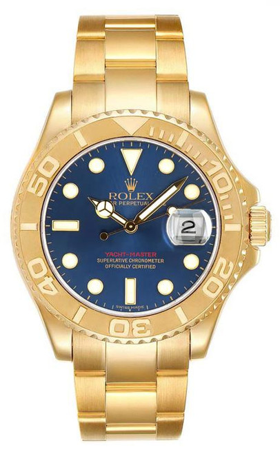 Rolex Yacht-Master Gold Blue 16628