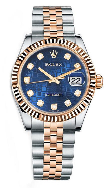 Rolex Datejust P178271 Two-Tone Pearl Roman Dial Jubilee