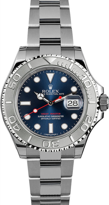 Rolex Yacht-Master Steel 116622 Pre-Owned Blue Dial