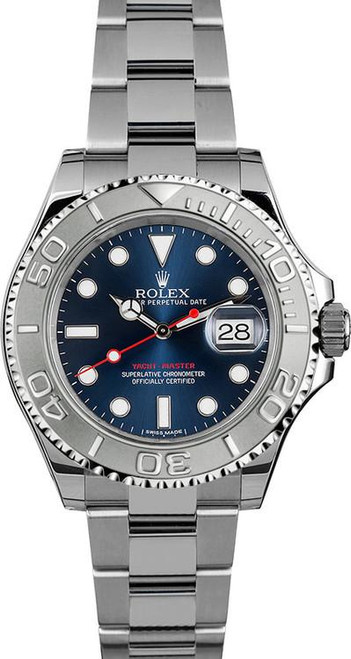 Rolex Yacht-Master 40mm Steel 116622 Rhodium Dial Pre-Owned