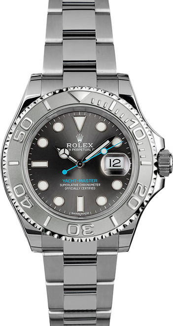 Rolex Yacht-Master Steel 116622 Pre-Owned Blue Dial